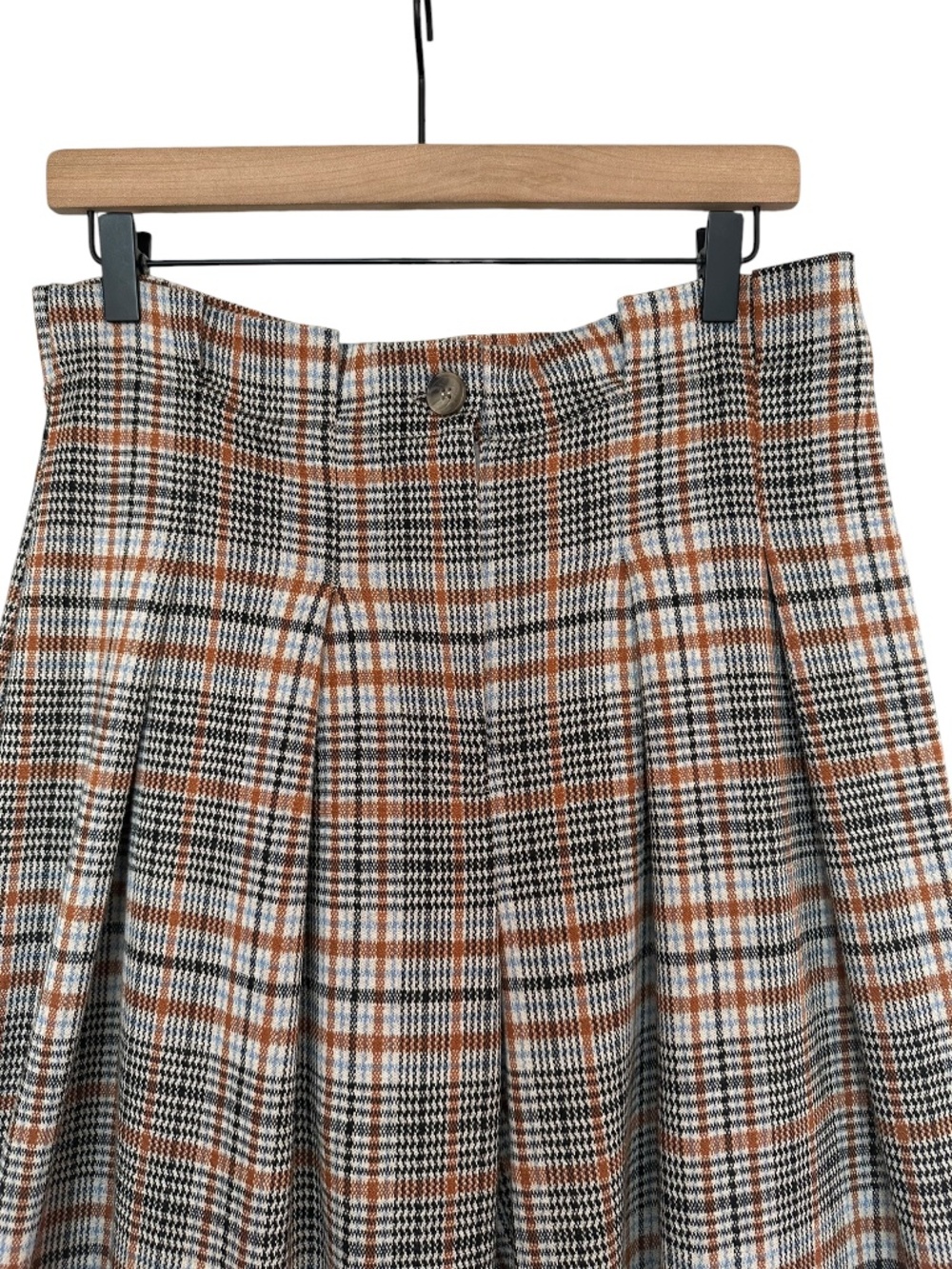 Maeve by Anthropologie "The Avery" Pleated Wide-Leg Trousers: Plaid Edition - Picture 5 of 16